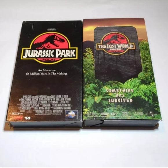 Lot of 2 VHS tape 1994 Jurassic park 1997 The lost world - Picture 1 of 13